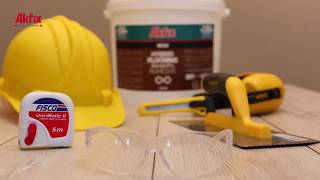 How to install a QuickStep parquet floor with Hybrid Flooring Adhesive [upl. by Anned]