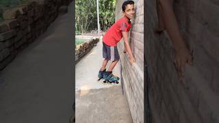 স্কেটিং ট্রেনিং শটskating shorts funny comedy skate viralvideo girlreaction mf900 inline [upl. by Ranite]