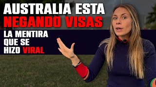 Están NEGANDO VISAS en Australia ❌ [upl. by Frayne775]