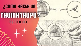 Como hacer un taumatropo [upl. by Mackenie351]