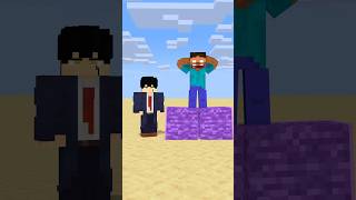 HELP Herobrine To Power Up Jump With Bigger And Bigger Bedrock friendship shorts trending anime [upl. by Adnauqaj]