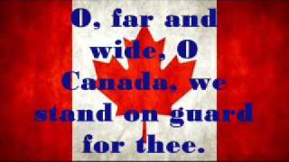 Canadian National Anthem  Lyrics [upl. by Nahte]