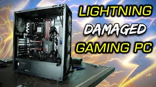 Struck By Lightning Repairing A Fried Pc vlog [upl. by Pen]