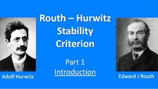 Routh Hurwitz Stability Introduction [upl. by Martynne392]