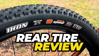 Maxxis Ikon Tire Review as a Rear Tire for XC Cross Country RidingRacing MTB FAST Rolling  Grippy [upl. by Stovall]