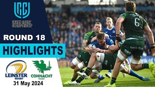 Leinster vs Connacht Highlights  BKT United Rugby Championship 202324 [upl. by Dloniger349]