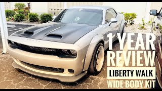 Dodge Challenger Liberty Walk Wide Body Kit 1 Year Review [upl. by Maitilde]