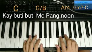 Kay Buti Buti Mo Panginoon Rommel Guevarra EASY Piano Tutorial [upl. by Zug797]