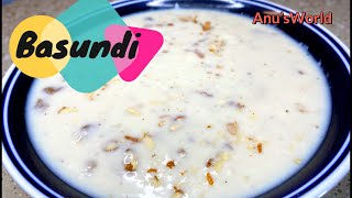 Anus World  Basundi Authentic Maharashtrian Sweet Dish [upl. by Baptiste334]