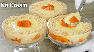 Mango Dessert Recipe  Mango Trifle Delight  Dessert Recipe Without Cream  Easy Custard [upl. by Ahseekan]