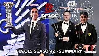 F1 2019 SEASON 2  SUMMARY  DF1SC [upl. by Cyprio]