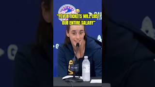 Caitlin Clark says Fever season tickets are so expensive they might cost her whole salary 💸 WNBA [upl. by Lysander]