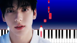 TXT  Over The Moon Piano Tutorial [upl. by Barbour]