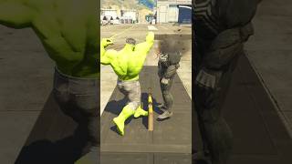 🧟HULK VS GAINT VILLANS🧌 gta5 shorts [upl. by Ynohtnael468]