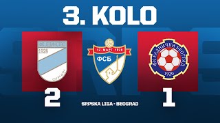 JEDINSTVO  RADNIČKI NB Srpska Liga Beograd 3 KOLO [upl. by Ycnaf]