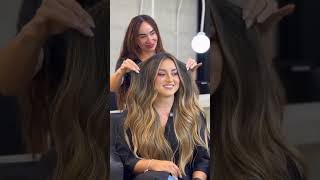 Te haces prueba de mechón antes de tu diseño💖cortedecablobalayage peluquerahairstylehairdresser [upl. by Akerley]