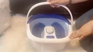 FULL DEMO of Homedics Bubble Bliss Deluxe Foot Spa [upl. by Rita519]