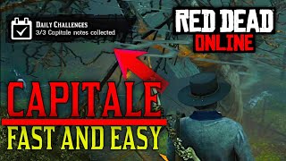 Capitale Notes Collected  Fast and Easy  Red Dead Online  RDR2 Online [upl. by Ninette846]