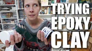 Review EPOXY clay vs POLYMER Clay Apoxie Clay from Aves [upl. by Ayifa]