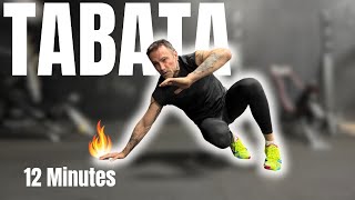 TABATA CARDIO 🔥🔥🔥 12 MINUTES  No REPEAT  No equipment [upl. by Marianna]