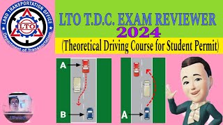 LTO TDC EXAM REVIEWER 2024 FOR STUDENT PERMIT TAGALOG [upl. by Hanyaz]