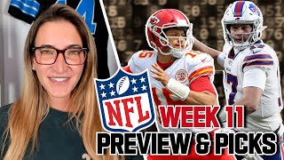 NFL Week 11 Preview amp Picks 🏈 [upl. by Lemmie]