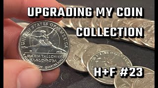 I Upgraded My Coin Collection  Washington Quarter Hunt and Fill 23 [upl. by Bonnibelle]