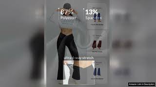 BALEAF Womens Flare Leggings Trendy Crossover Yoga Pants High Waist Casual Workout Review [upl. by Jacqueline]