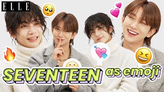 【SEVENTEEN JEONGHAN amp JOSHUA】絵文字でメンバーをプレゼン👼🐰日本ツアーの意気込みも💎｜AS EMOJI｜ELLE MEN｜ ELLE Japan [upl. by Ashti995]