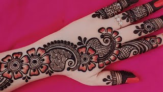 New Stylish mehndi design  Simple Henna design  Mehndi designs  Cone designs  Mehandi design [upl. by Ycak197]