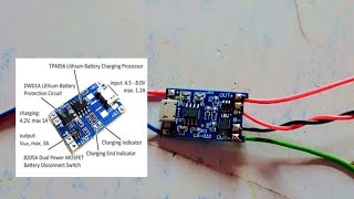 Lithium ion cell Charging USB Module Connection Testing Charging 1 amp [upl. by Chiang733]