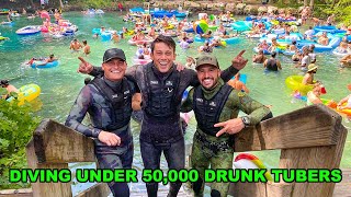 Diving For Treasure Under 50000 DRUNK Tubers FAMOUS PARTY SPOT [upl. by Ydnor]