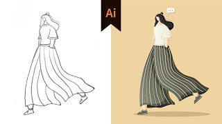 How to Design a Character from start to finish  Illustration Tutorial [upl. by Weidner]