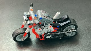 Building LEGO Technic Motorcycle 42132 [upl. by Zetrauq]