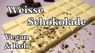 Vegan  Rohkost Weisse Schokolade selber machen [upl. by Drarehs]