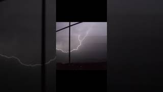 POWERFUL Lightning Strike ⚡⚡  Thunder Lightning 😱 shorts [upl. by Aivek]