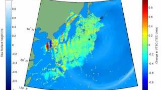 TohokuOki Earthquake and Tsunami Visible in Ionosphere [upl. by Leibman]