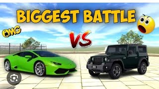 thar vs Lamborghini 😱😱😱 thar ki takkar Lamborghini se  indian bike driving 3d views [upl. by Jet]