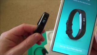 Setting up the Fitbit Alta HR Activity Tracker on Apple iOS [upl. by Esinet479]