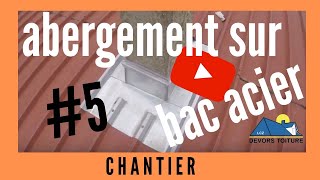 abergement cheminée en zinc sur bac acier 5 [upl. by Aehsat]