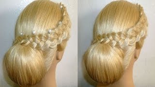 Hochsteck Frisur mit DuttkissenDuttAusgehfrisurAbiball FrisurDonut Hair Bun HairstylePeinados [upl. by Ahsenrac]