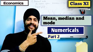 mean median mode class 11 economics important questions  Measures of central tendency economics [upl. by Ewnihc471]