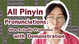 01 ALL Chinese Pinyinsingle pronunciationhow actual pronunciationPronunciation Guide [upl. by Ekez]