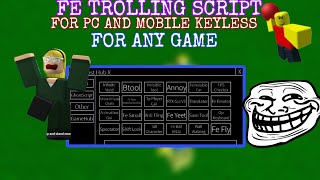 super op trolling Fe Roblox script latest for any game no key system no password for PC mobile [upl. by Adamina936]