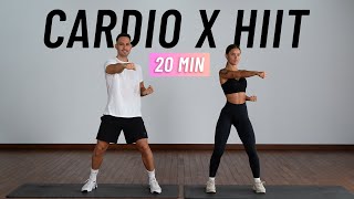 20 MIN CARDIO HIIT WORKOUT  ALL STANDING  Full Body No Equipment No Repeats [upl. by Agueda]