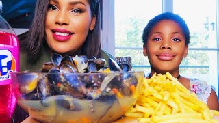 MOULES MARINIERES MUKBANG┃devine le titre [upl. by Rodolph]