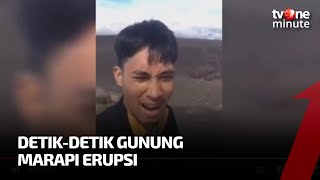 Gunung Marapi Sumbar Erupsi Saat 40 Orang Sedang Pendakian  tvOne Minute [upl. by Dayiz]