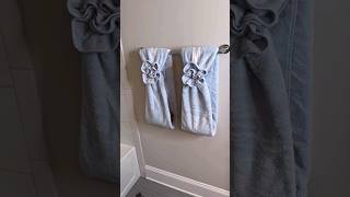 Easy and Elegant Decorative Towel Folding Ideas for Your Bathroom  simple towel art in housekeeping [upl. by Annet]