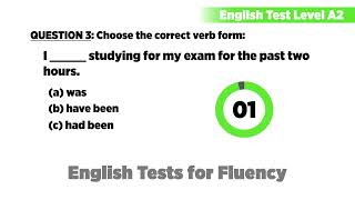 English Test Level A2  English Grammar Test  EnglishTestSeries [upl. by Docilla]