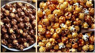 How to make flavored popcornchocolate popcorn caramel corn homemade popcornCreativekitchen44 [upl. by Consalve84]